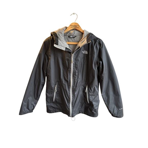 The North Face Black DryVent Lined Hooded Jacket Lined Windbreaker EUC Women’s M - Picture 4 of 8